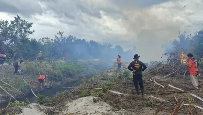 Pemadaman Karhutla Teluk Sampit